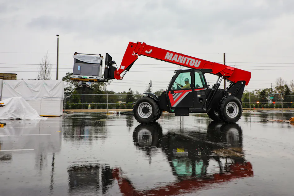 Manta Telehandler Manitou Telehandlers Simplify Access for Both Operator and Service ...