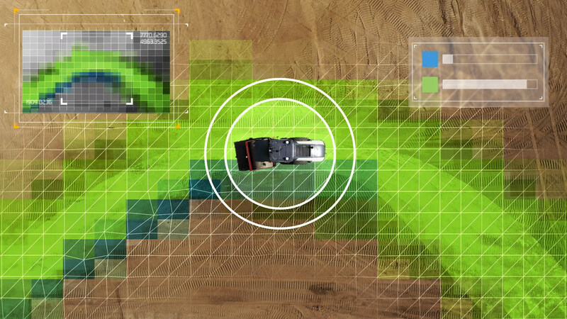 A Trimble study showed that horizontal steering control on a soil compactor saves cost and labor.