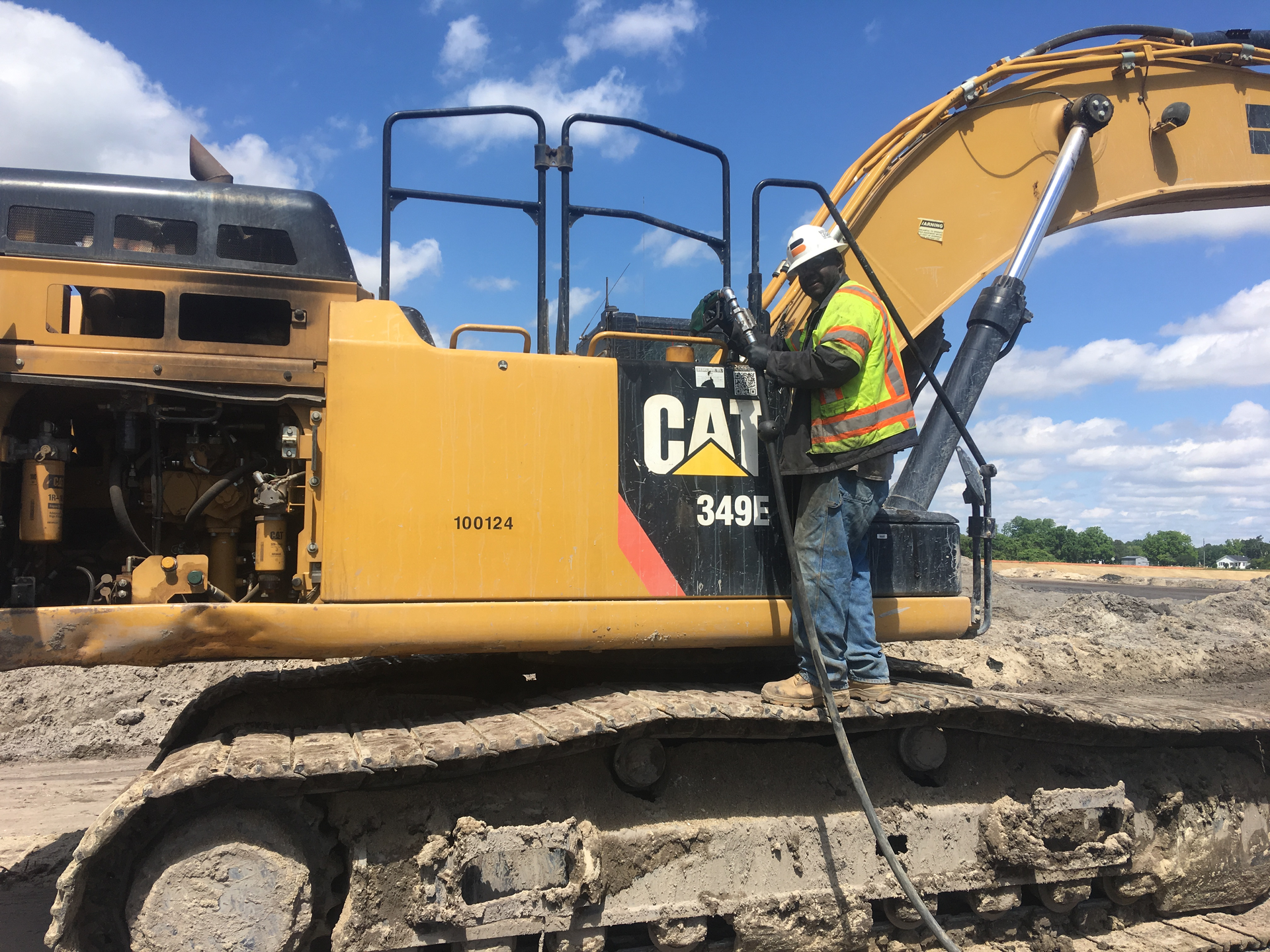 Renewable diesel goes into the tank just like regular diesel. Right now, it's more expensive and not as widely available.