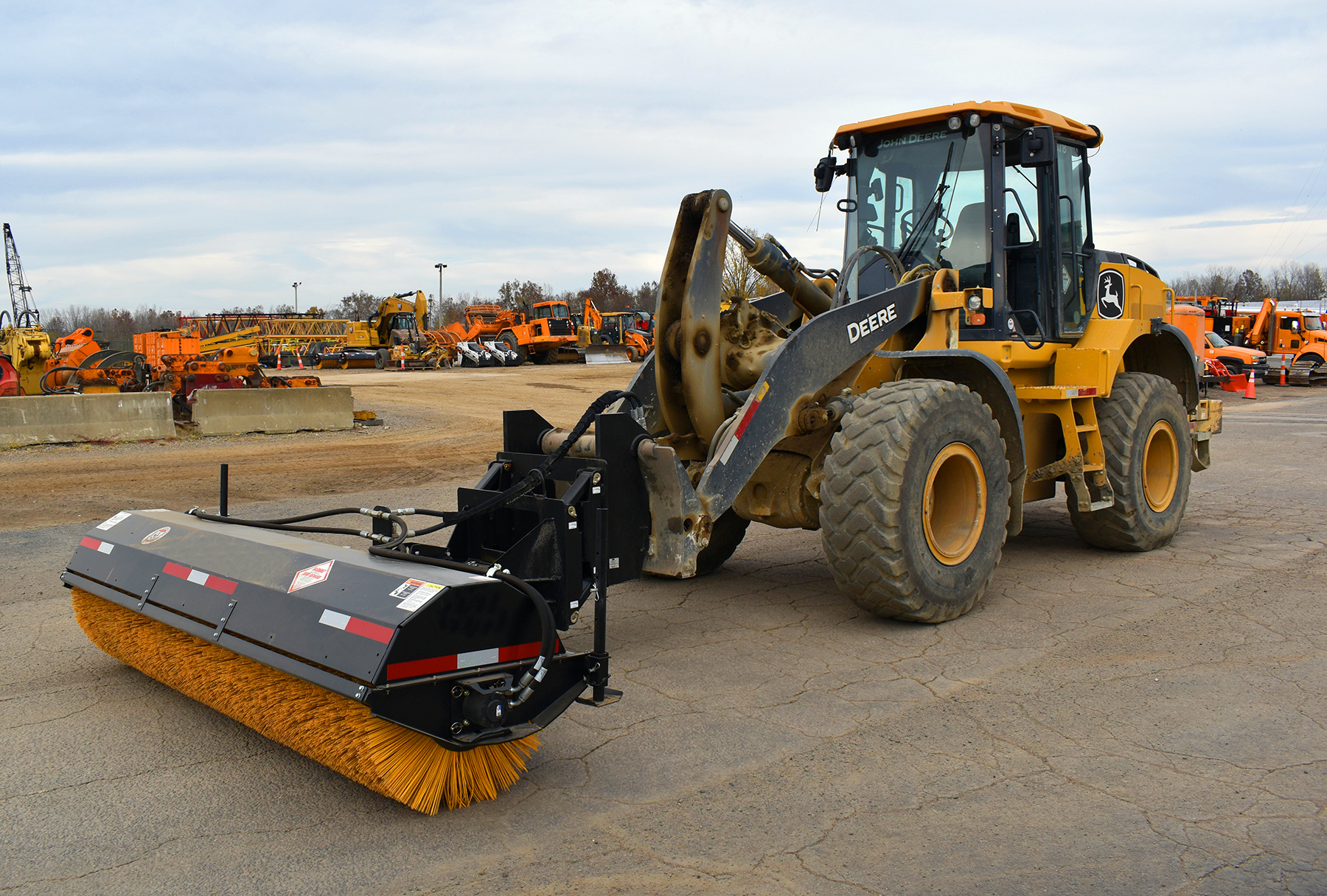 W B Wheel Loader Angle Broom