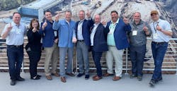 Hoffman Equipment accepts the 2022 Dealer of the Year award in the Volvo CE booth at Conexpo in March. Hoffman Equipment accepts the 2022 Dealer of the Year award in the Volvo CE booth at Conexpo in March.