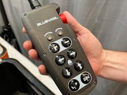 The Blue Vigil remote. The Blue Vigil remote.