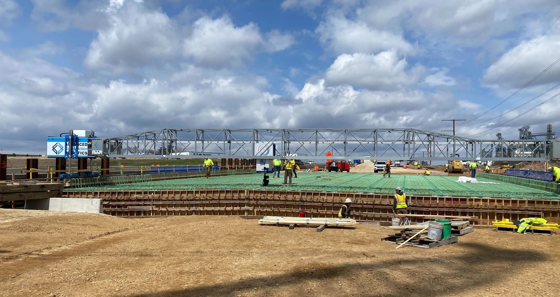 Advanced Construction Robotics completed its first-ever TyBot project in Wisconsin. TyBot augmented the crew from MKE Iron Erectors and boosted productivity on the IH-39 Structure B-11-166 bridge in Columbia County, according to the manufacturer. TyBot accomplished 17,823 ties in two shifts for this project across a 7,775-square-foot area. TyBot ties reinforcing steel at a rate of over 1,100 ties per hour. &ldquo;Resilience is one of our core values, so we are excited to be the first contractor in Wisconsin to deploy this innovative tool,&rdquo; said Barb Sheedy, president and owner of MKE, in a statement. &ldquo;Having TyBot on our job site was a major asset to our crew as they finished the project on time and on budget. Just as importantly, TyBot will provide health and safety benefits for our union ironworkers. Less tying means they will experience less physical stress, possibly extending their careers while avoiding strain injuries.&rdquo;