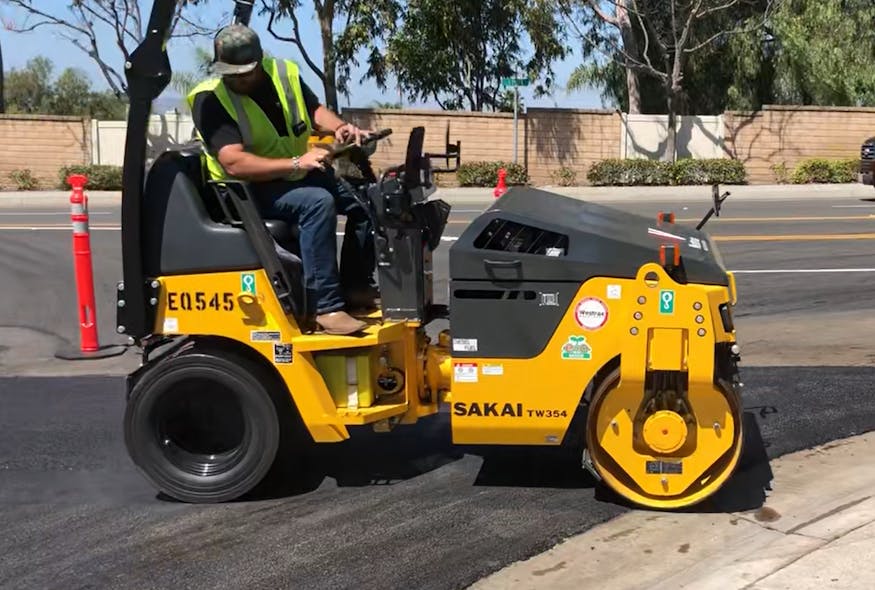 A separate tank can be specified to hold release agents, which when applied to the roller&apos;s rear tires, prevent asphalt from sticking during the compaction process.