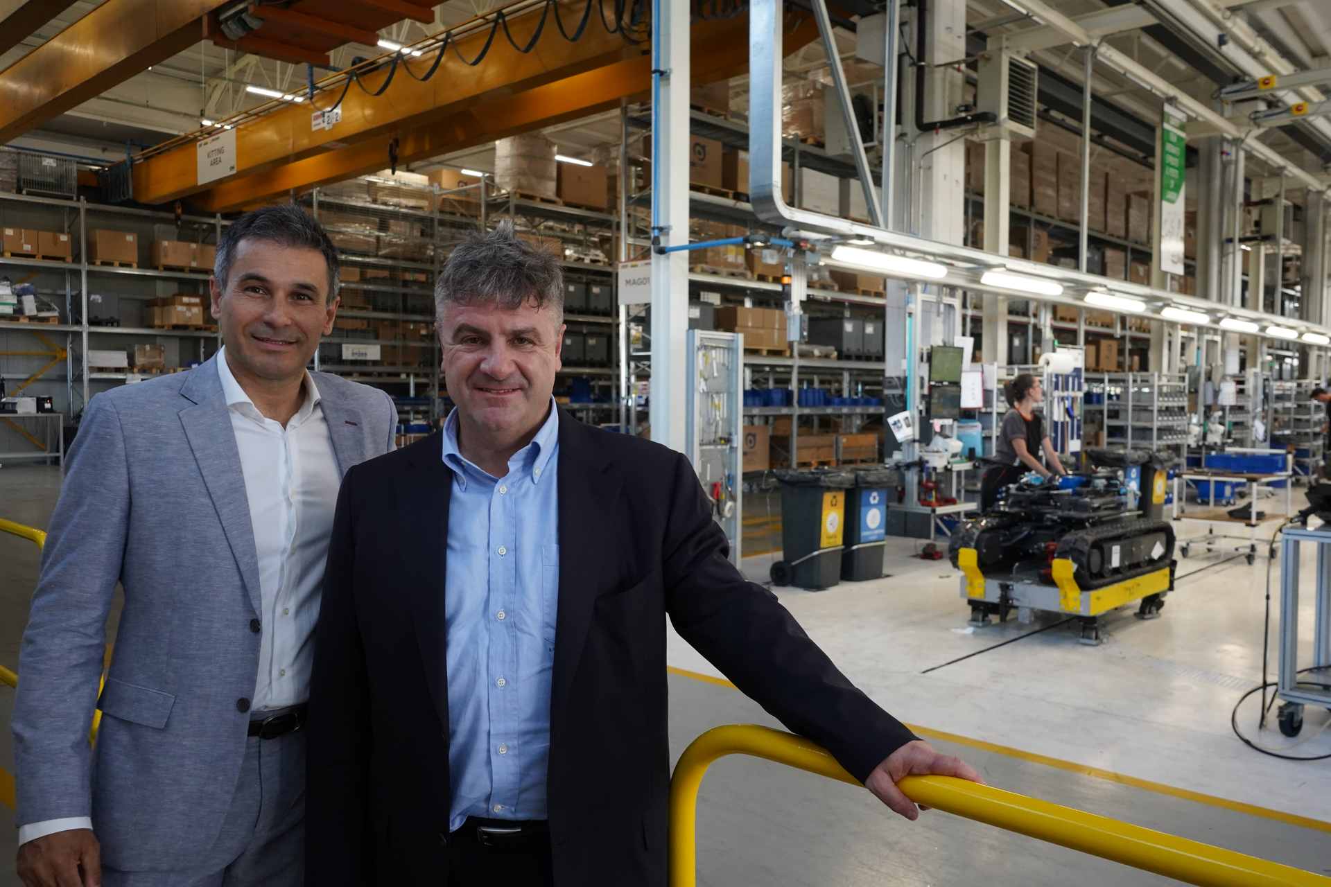 Stefano Pampalone, president construction at CNH Industrial, and Federico Bullo, head of construction Europe.