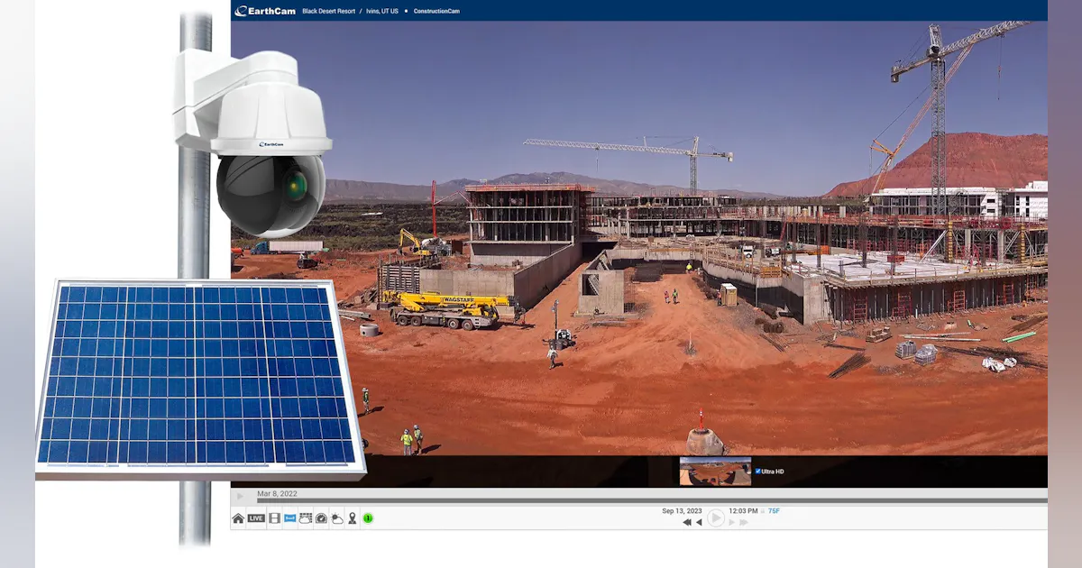 Job Site Camera Rover EarthCam Solstice jobsite camera solutions series | Construction Equipment