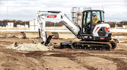Bobcat E55 compact excavator