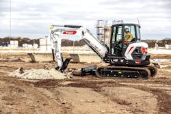 Bobcat E55 compact excavator Bobcat E55 compact excavator