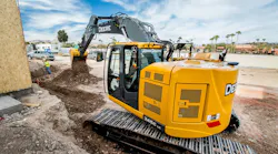 An excavator similar to this one was involved in the accident.