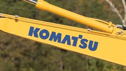Komatsu Logo On A Boom