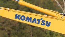 Komatsu Logo On A Boom Komatsu Logo On A Boom