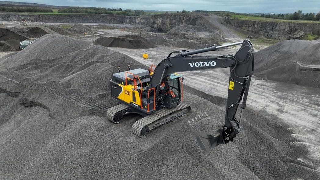 The Volvo EC230 electric excavator has been put to work on a recent CRH project for Low Carbon Roads.