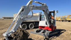 Takeuchi TB257FR excavator. Takeuchi TB257FR excavator.
