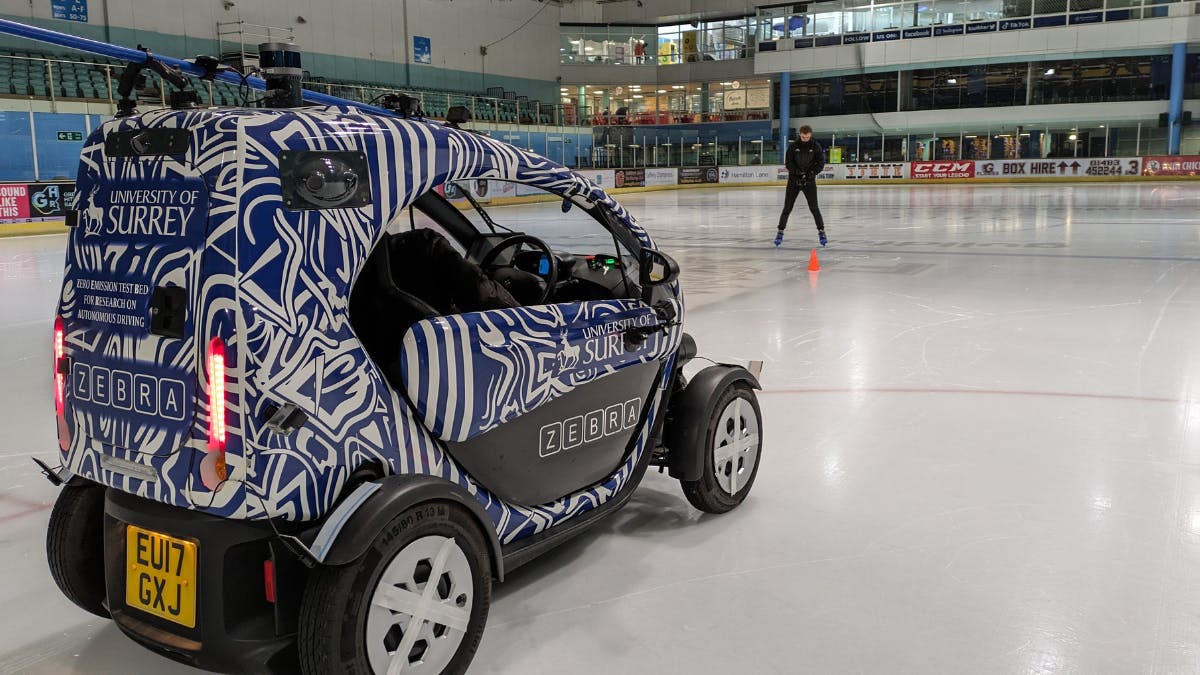 University of Surrey ZEBRA AI-powered car