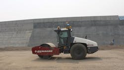 Trimble tested an autonomous roller in Canada. Trimble tested an autonomous roller in Canada.