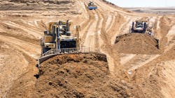 Dozers from Teichert, a construction and materials company in California, have been retrofitted with Teleo remote-control semi-autonomous technology.