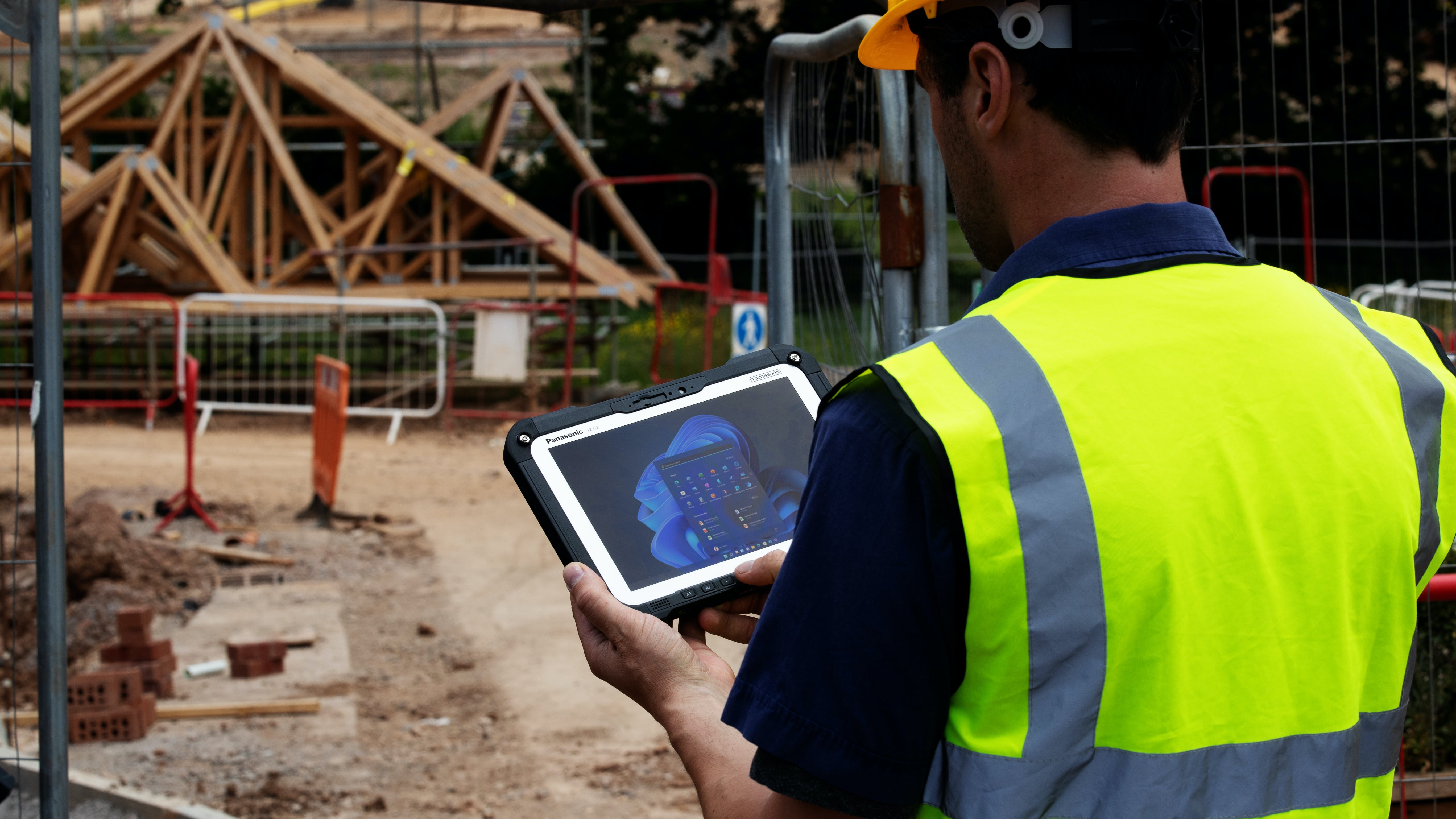 Rugged Device On A Work Site