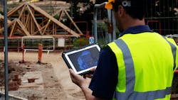 Rugged Device On A Work Site Rugged Device On A Work Site