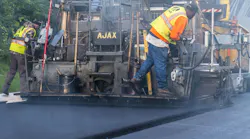 The number of machines and workers on a paving project increases the risk to both. Proper training can increase awareness and reduce the chance for human error.