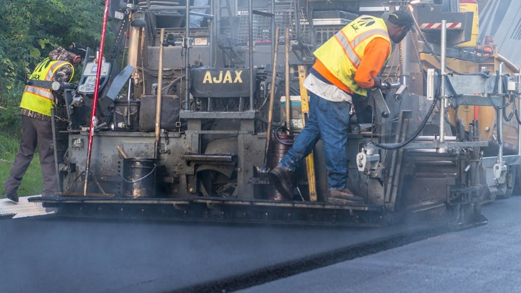 The number of machines and workers on a paving project increases the risk to both. Proper training can increase awareness and reduce the chance for human error.