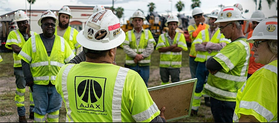 Ajax Paving uses manufacturer training to complement its own in-house safety efforts.