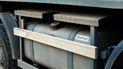 A Tank For Biodiesel Mounted On A Machine A Tank For Biodiesel Mounted On A Machine