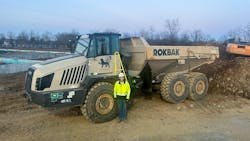 Aden Price, excavating equipment manager for Potomac Excavating. Aden Price, excavating equipment manager for Potomac Excavating.