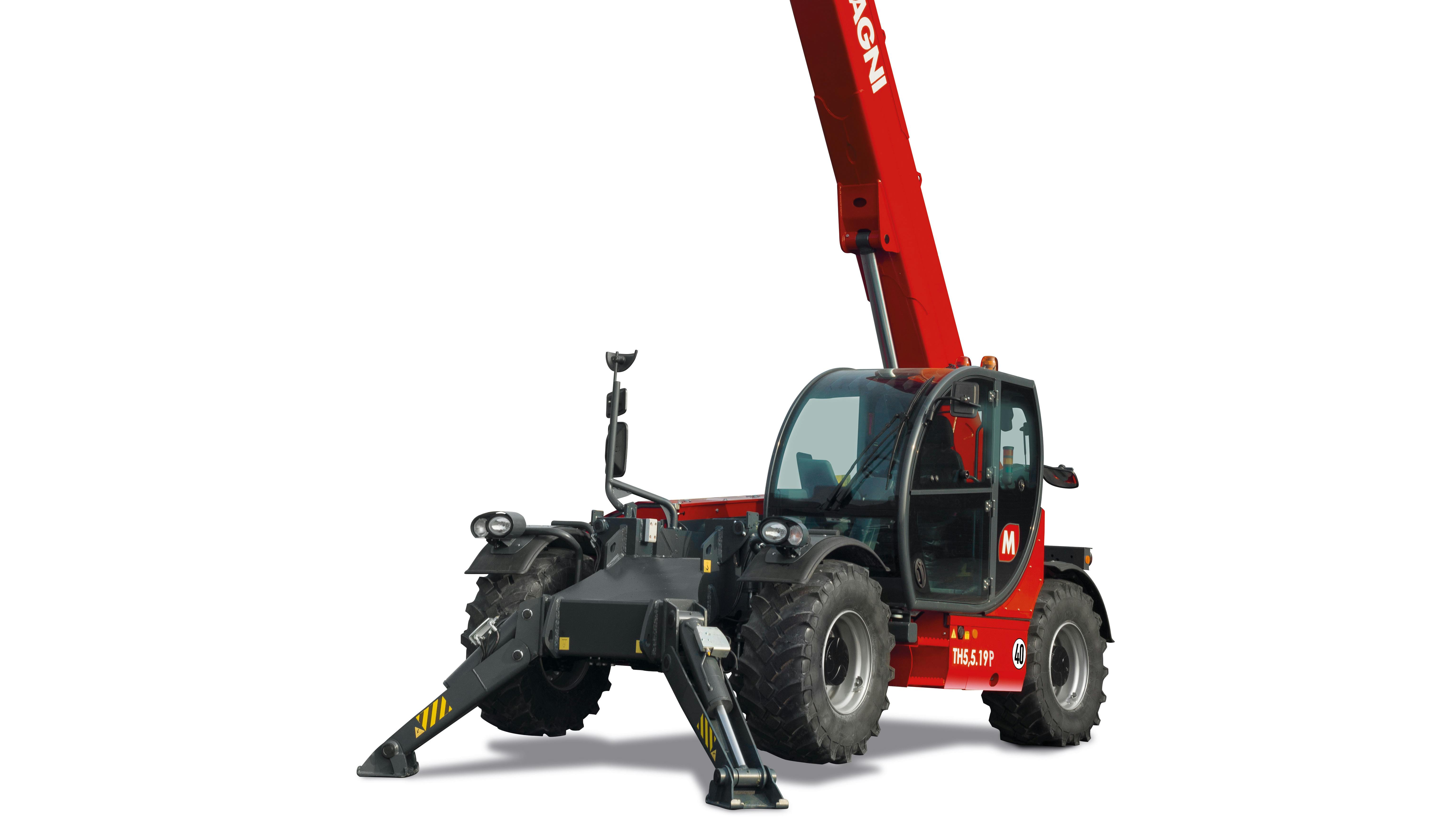 Magni TH 5,5.19 has a maximum lift capacity of 12,000 pounds.