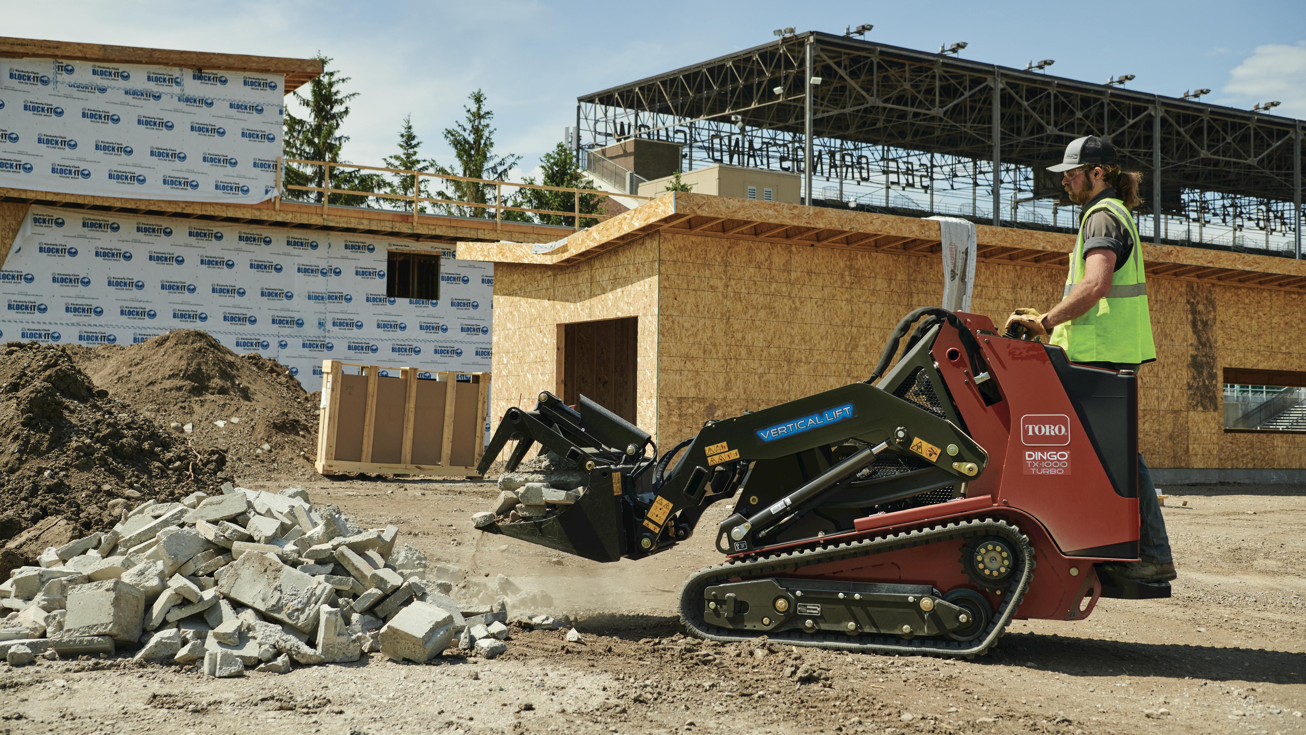 The 24.7 horsepower Yanmar engine delivers up to 4.1 mph ground speeds in both forward and reverse.