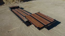 The trailer offers 29 feet of main deck loading space. The trailer offers 29 feet of main deck loading space.