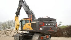 EC500 Straight Boom excavator is purpose-built for demolition.