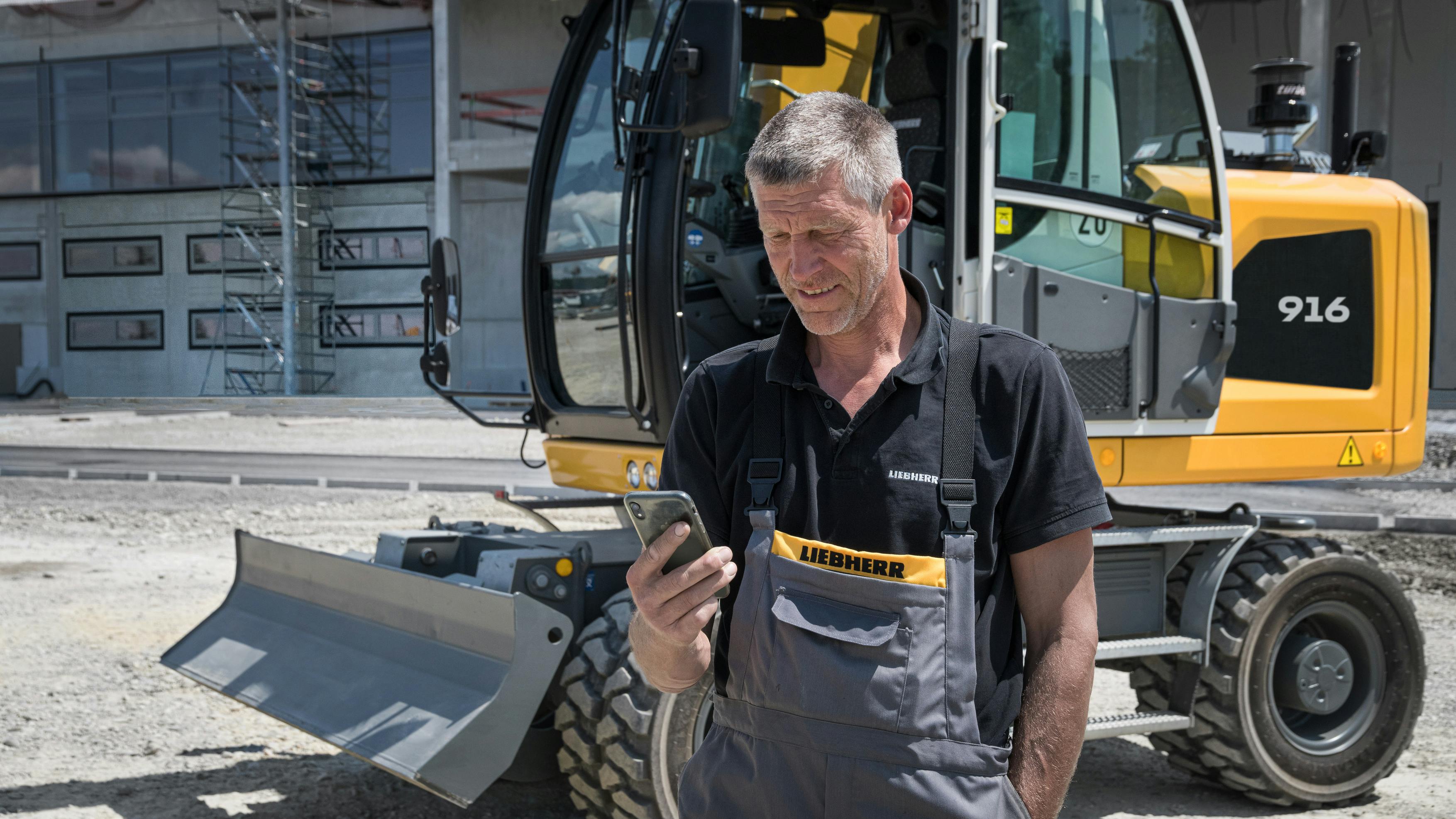 Liebherr My Assistant App for Earthmoving