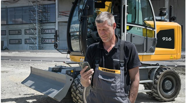 Liebherr My Assistant App for Earthmoving 