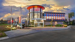 Bobcat headquarters in West Fargo, North Dakota. Bobcat headquarters in West Fargo, North Dakota.