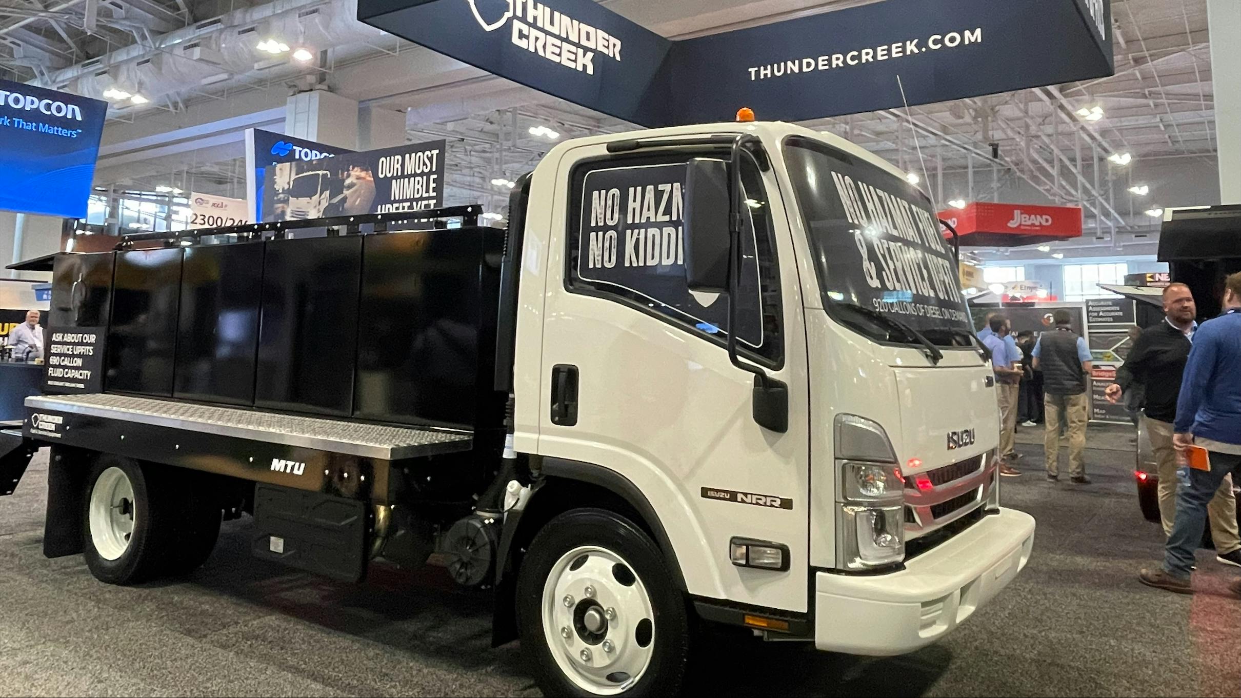 The Isuzu NRR truck chassis has a GVWR of 19,500 pounds.