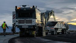 Contractors can automatically mill at variable depths. Contractors can automatically mill at variable depths.