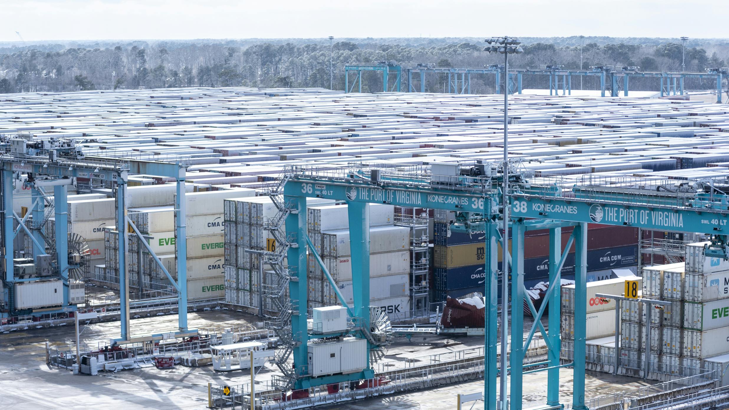 Port of Virginia Shipping Containers