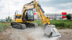 RPL/EX road planer attachment on site. RPL/EX road planer attachment on site.
