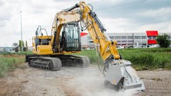 RPL/EX road planer attachment on site. RPL/EX road planer attachment on site.