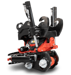 The tiltrotators allow for 360-degree rotation in both directions as well as a 40-degree tilt left and right for various attachments.