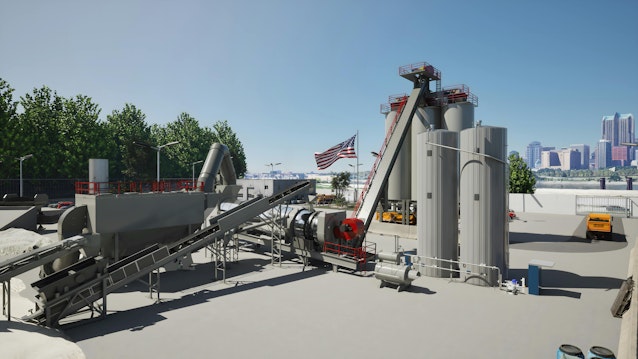 Storage silos have capacities ranging up to 300 tons with extended mix storage options available.