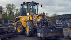 Volvo L30 and L35 wheel loaders have 74-horsepower engines.