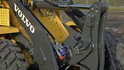 A new feature on the loaders is an advanced boom kick-out and bucket leveler option with boundary limits.