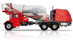A concrete truck similar to this crashed into stopped traffic in South Carolina.