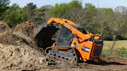 Excavator, loader, ADT, and dozer maker Develon will be entering the CTL fray later this year with its DTL35. The 115-horsepower machine will include a standard rearview camera and a Develon engine that does not require a DPF. Excavator, loader, ADT, and dozer maker Develon will be entering the CTL fray later this year with its DTL35. The 115-horsepower machine will include a standard rearview camera and a Develon engine that does not require a DPF.