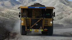 Caterpillar haul truck powered by batteries