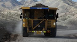 Caterpillar haul truck powered by batteries