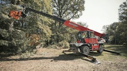 Manitou Woodcracker tree saw mounted on Vision plus telehandler. Manitou Woodcracker tree saw mounted on Vision plus telehandler.