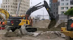 Skanska tested an electric excavator in Los Angeles.