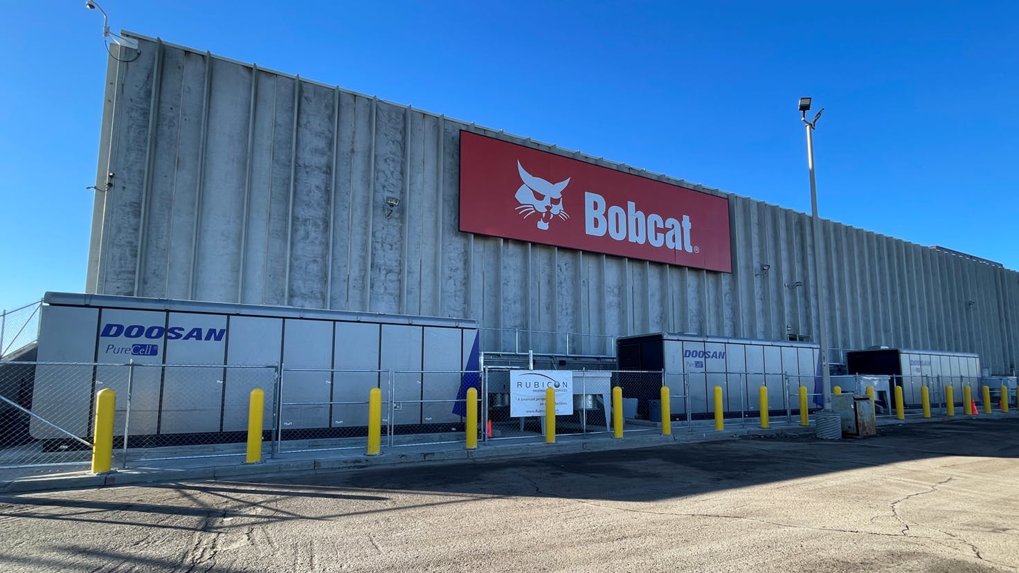 Three of the fuel cells in Bismark, North Dakota.